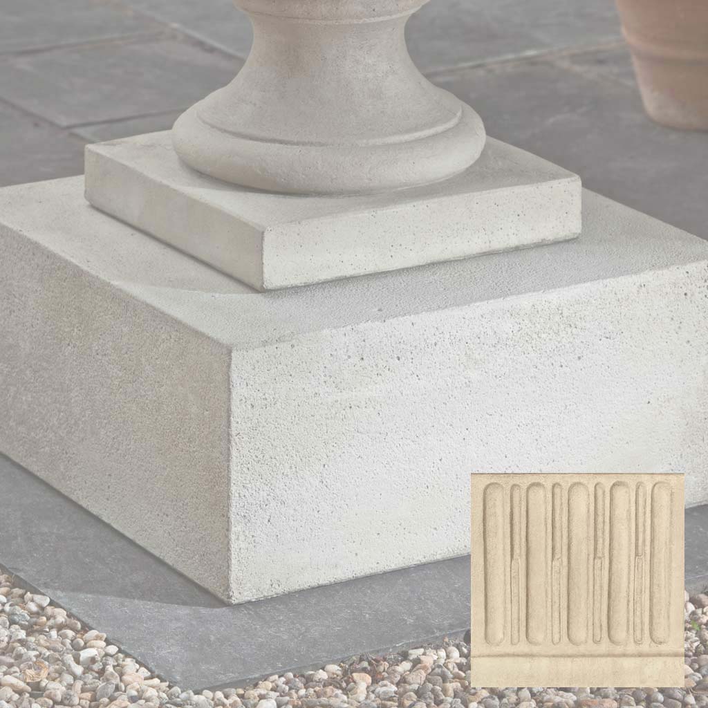 Campania Textured Low Sq Pedestal - PD-173
