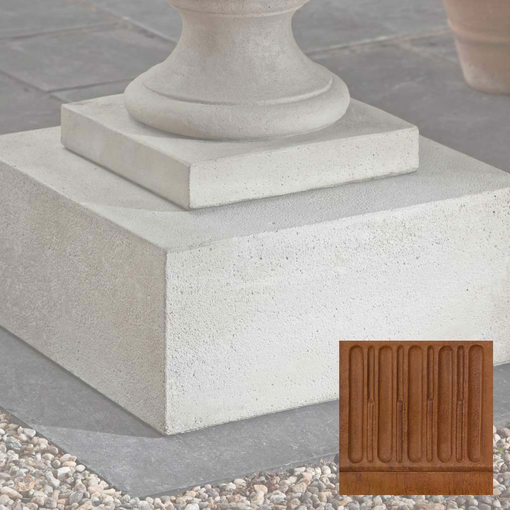 Campania Textured Low Sq Pedestal - PD-173
