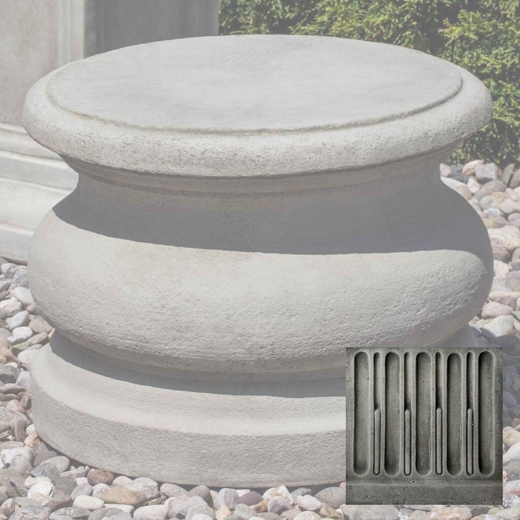 Campania Low Round Plain Pedestal - PD-78