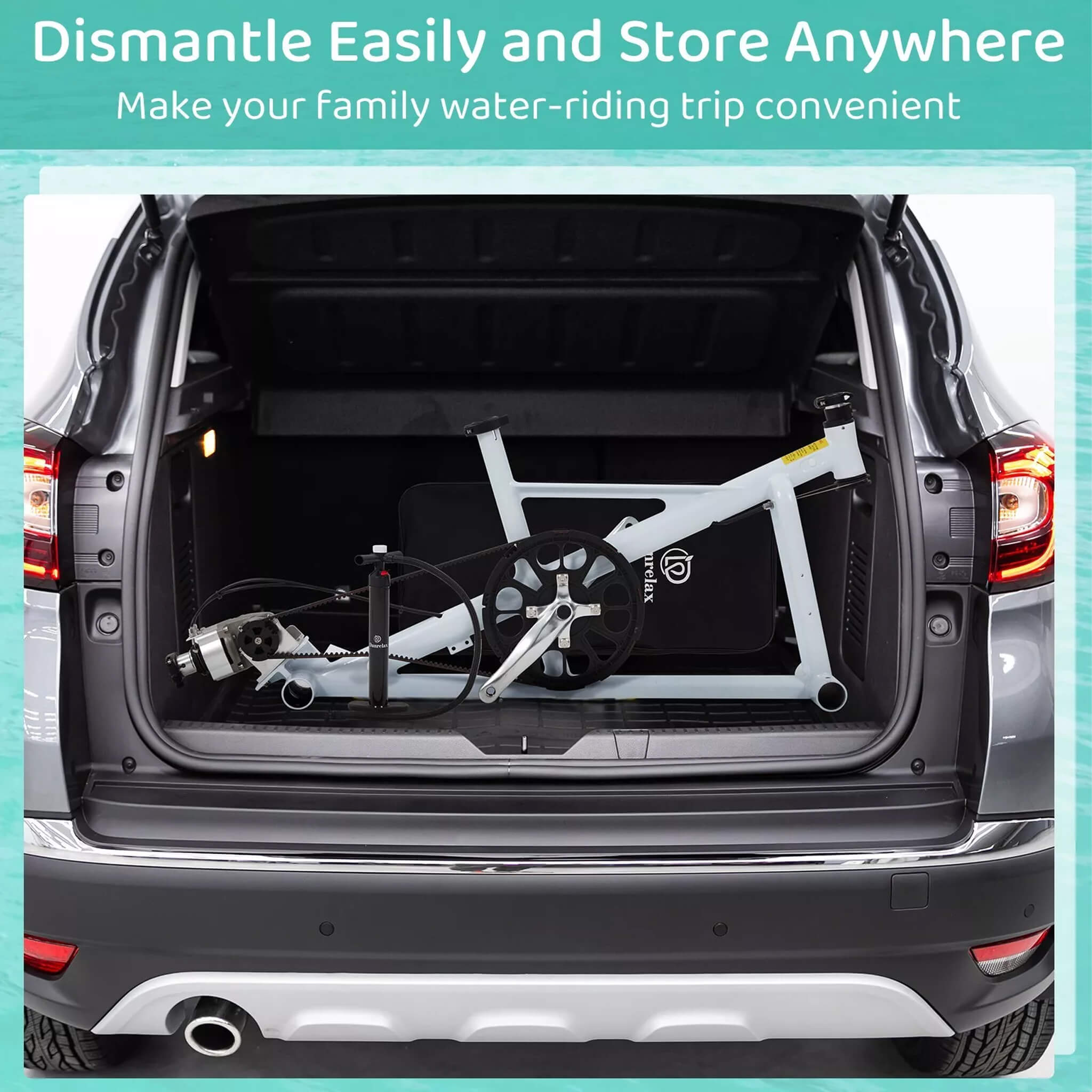 Portable Inflatable Water Marine Pedal Water Bike Kit With Accessories