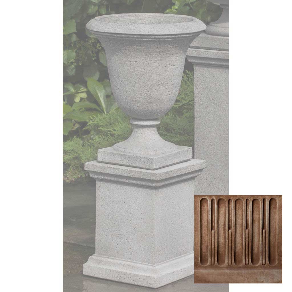Campania Linwood Urn w/ Low Wolcott Pedestal - PPD-600