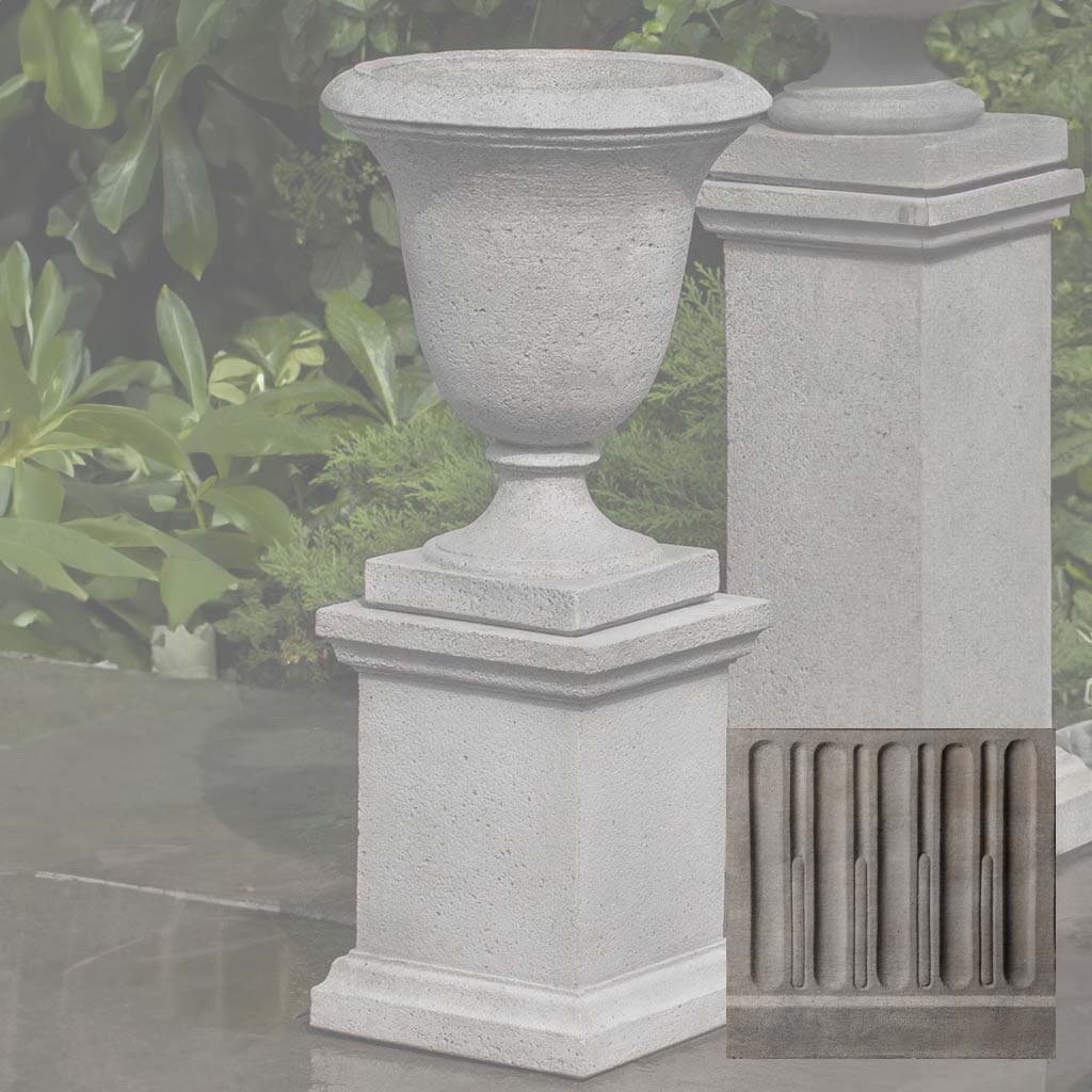 Campania Linwood Urn w/ Low Wolcott Pedestal - PPD-600