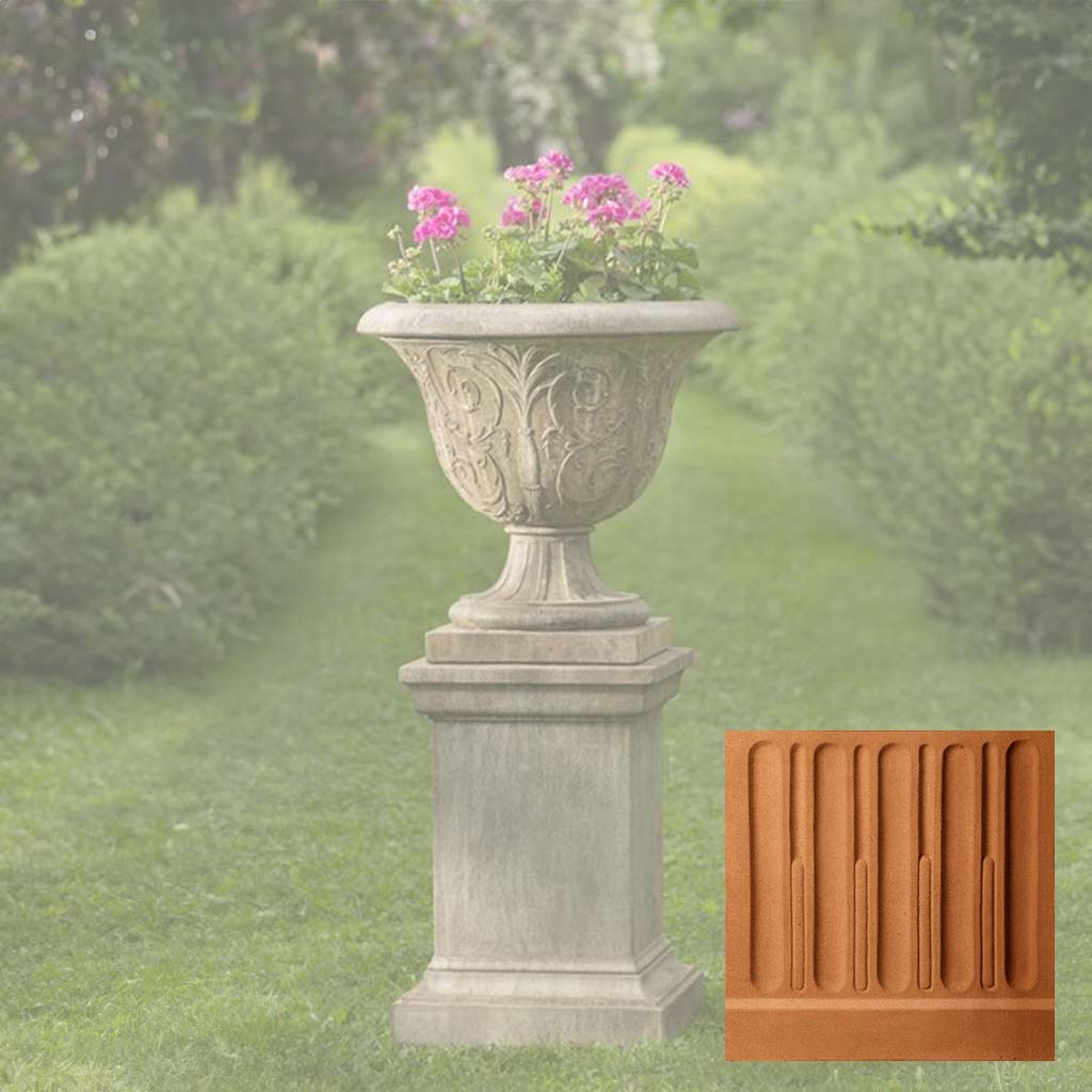 Campania Palais Arabesque Urn with Pedestal - PPD-609