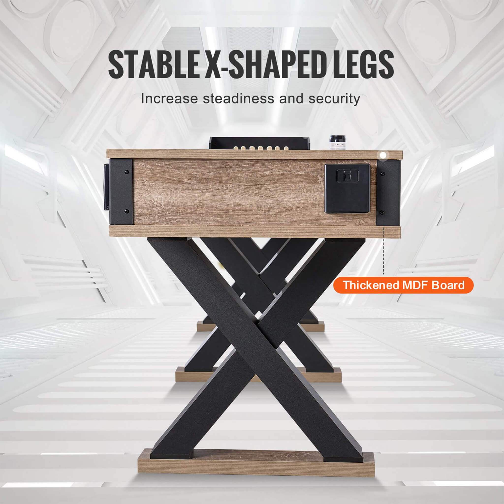 Premium 2-In-1 Shuffleboard Game Table Set With Bowling Combo