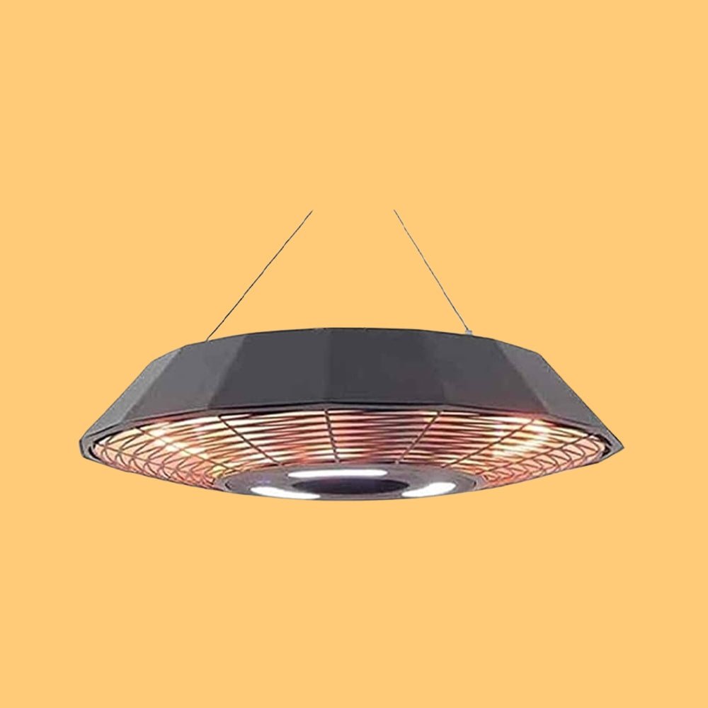 Premium 2000W Electric Outdoor Patio Hanging Infrared Heater With LED Light (97516842)