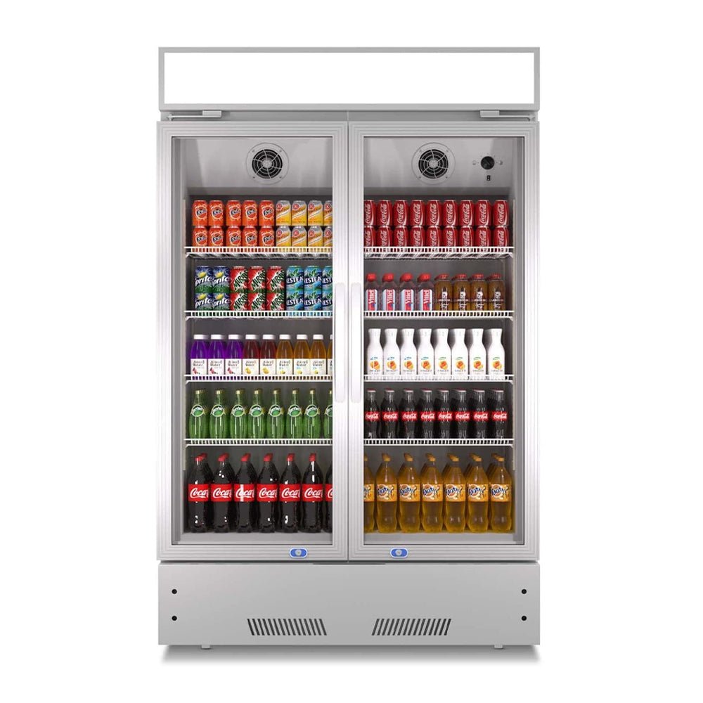 Premium 27.1 Cu. Ft. Commercial Merchandiser Refrigerator Cooler With Glass Doors, 73" (94852136)