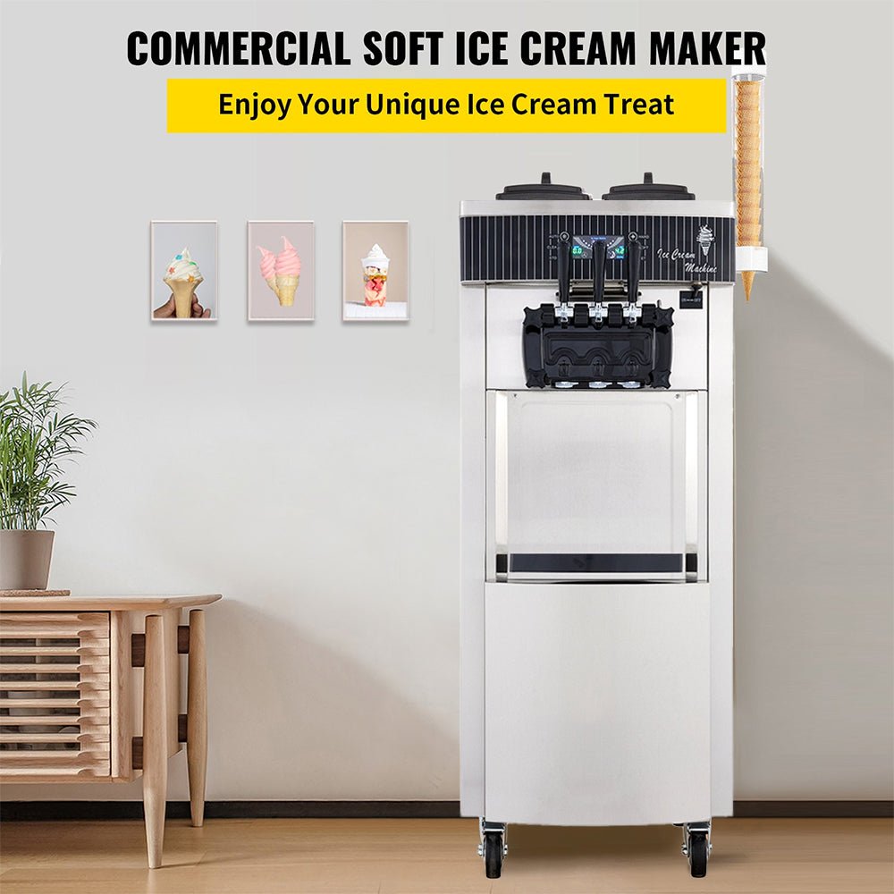 Premium 3 Flavors Commercial Soft Serve Yogurt Ice Cream Machine Maker (97524130)