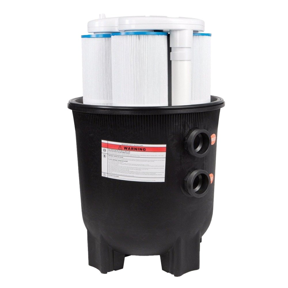 Premium 35,000 Gallon In-Ground Swimming Pool Cartridge W/ Built-In Pressure Gauge, 425 SF