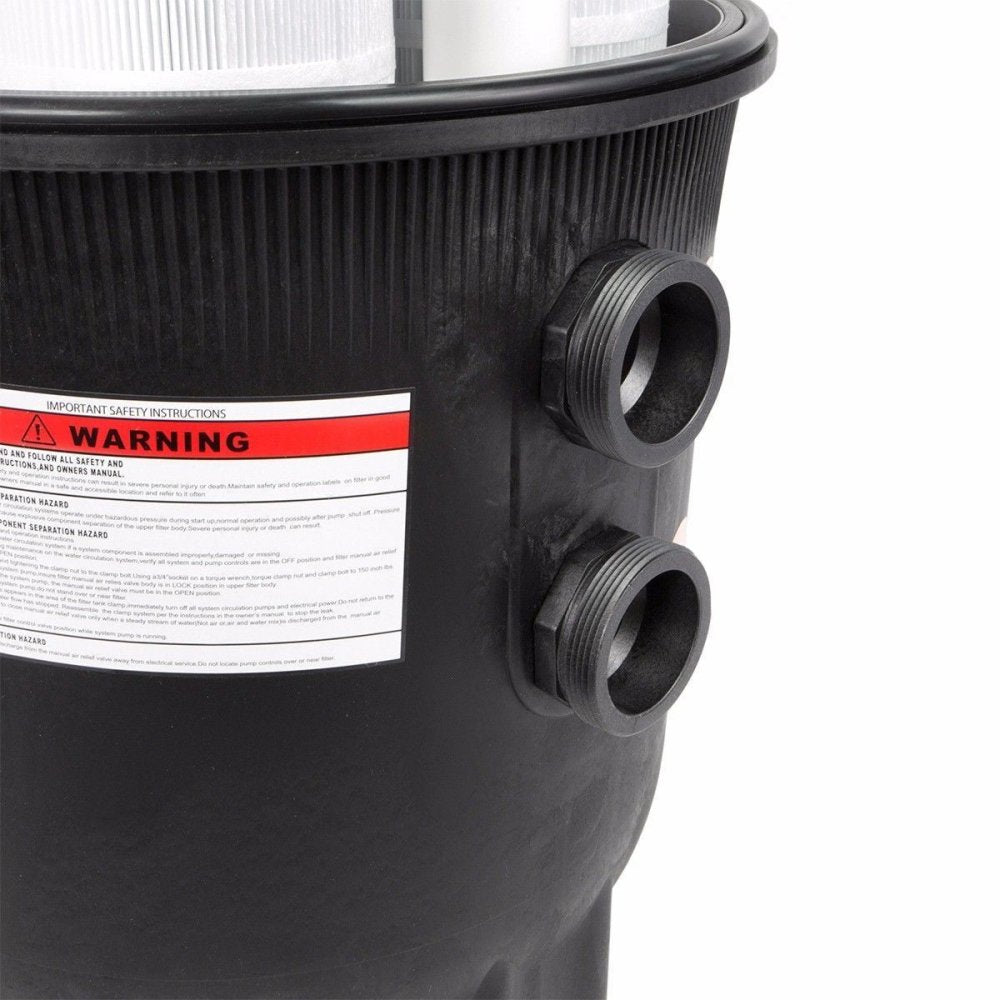 Premium 35,000 Gallon In-Ground Swimming Pool Cartridge W/ Built-In Pressure Gauge, 425 SF