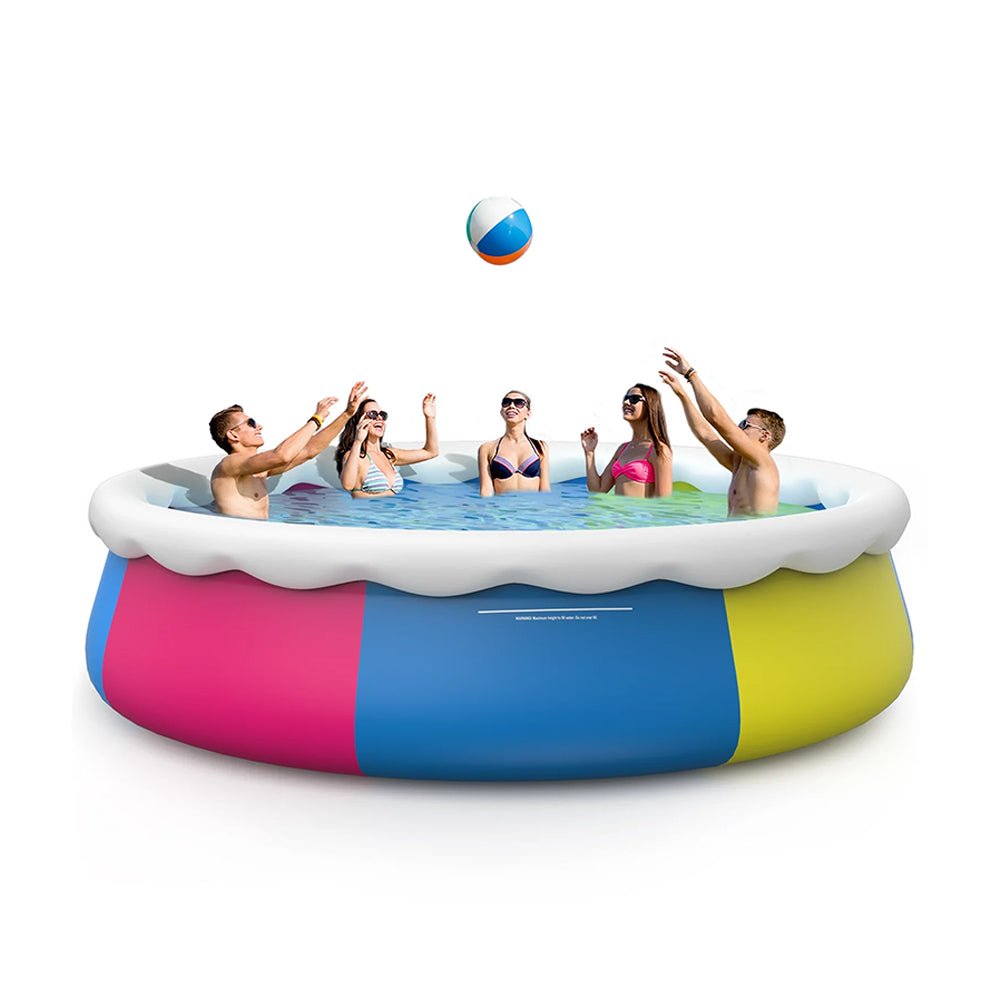 Premium Above Inflatable Ground Pool With Filter Pump, Ladder, Ground Cloth And Cover, 18FT (93641724)