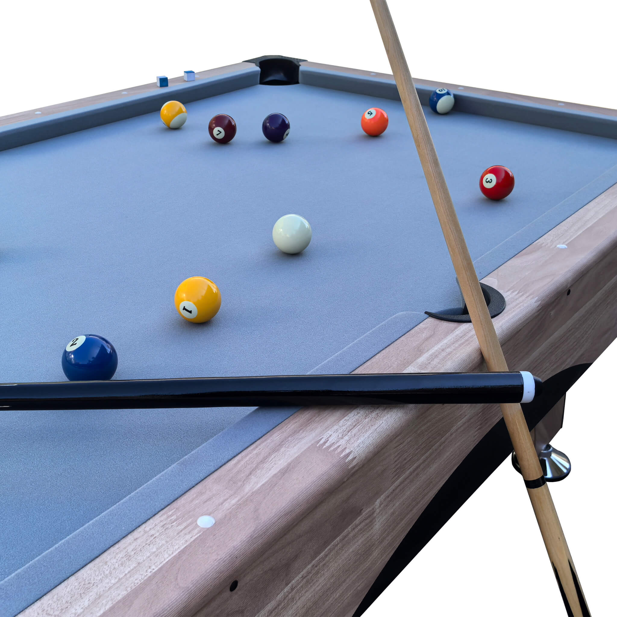 Premium Billiards Pool Wood Table for Home Game Rooms, 7FT
