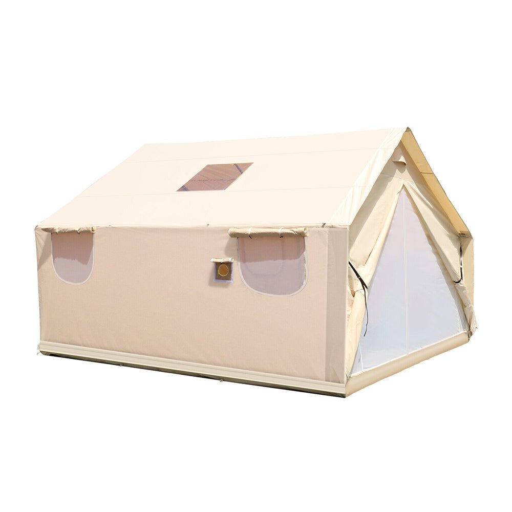 Premium Canvas Frame Fire Water Camping Wall Hunting Tent, 12x14'