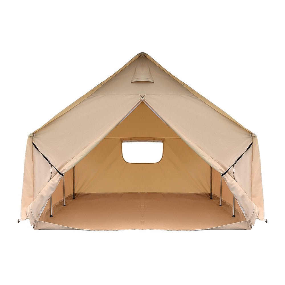 Premium Canvas Frame Fire Water Camping Wall Hunting Tent, 12x14'