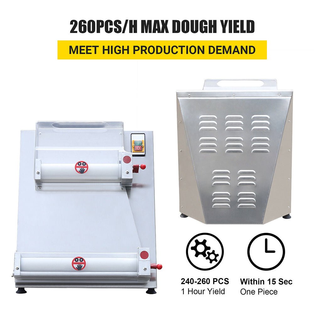 Premium Electric Commercial Pizza Dough Roller Pastry Sheeter Press Machine, 16" (91483627)
