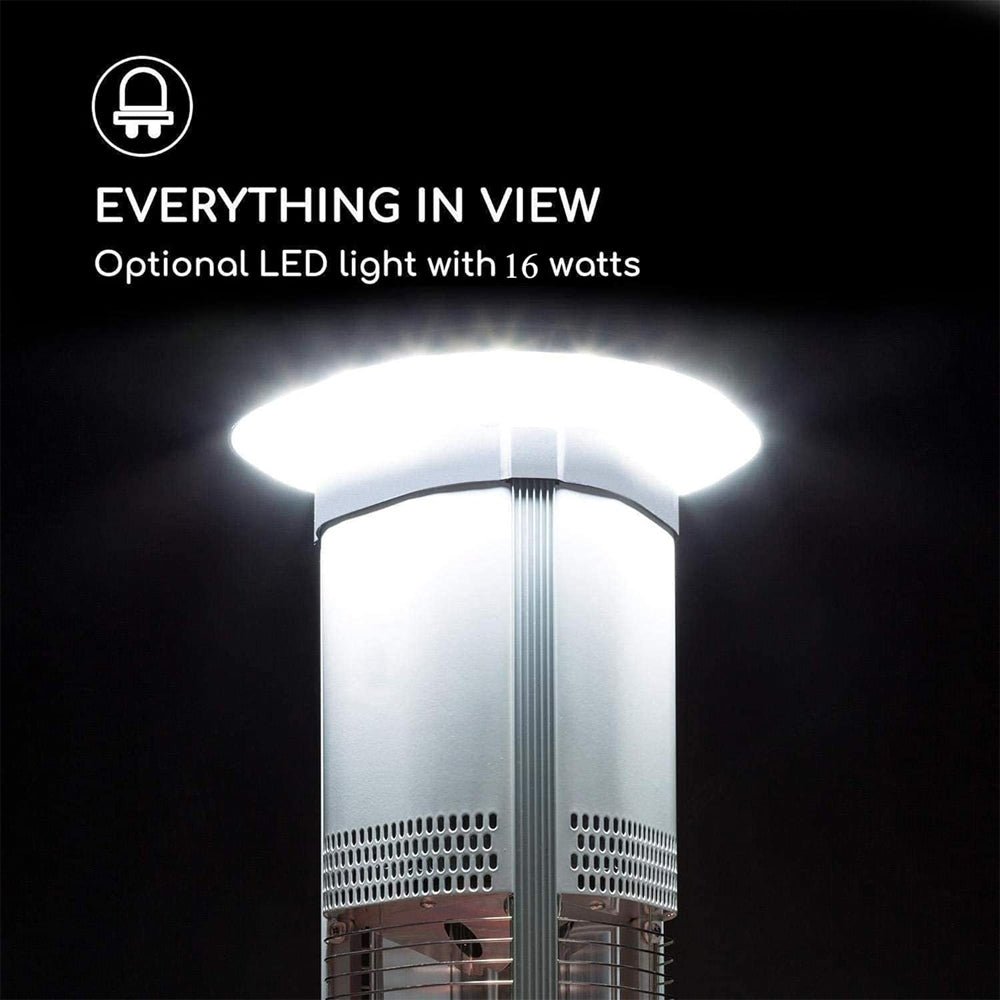 Premium Electric Outdoor Carbon Tube Infrared Patio Heater With 3 Power Levels (96417582)