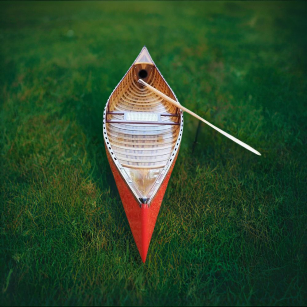 Premium Red Cedar Canoe With Ribs Curved Bow, 10FT (95261384)