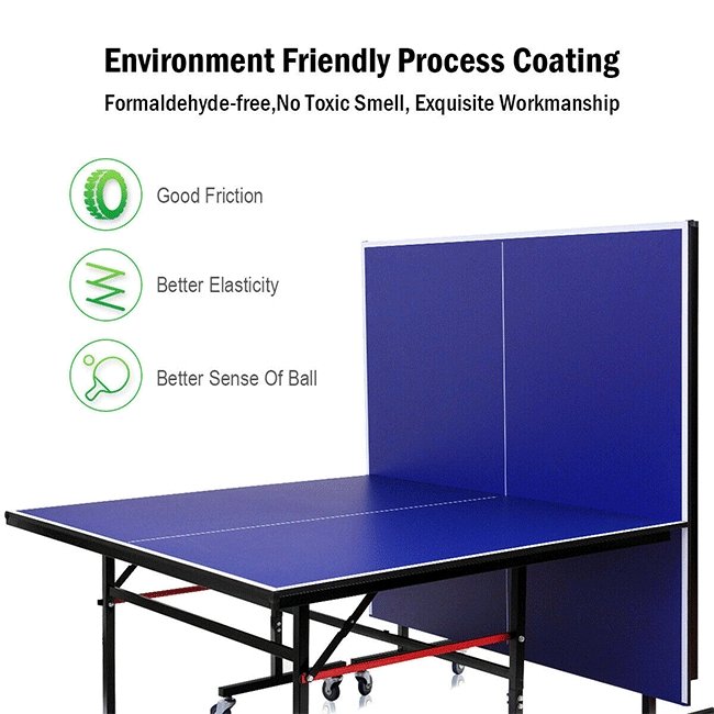 Professional Foldable Portable Modern Ping Pong Table Tennis Table, 9FT