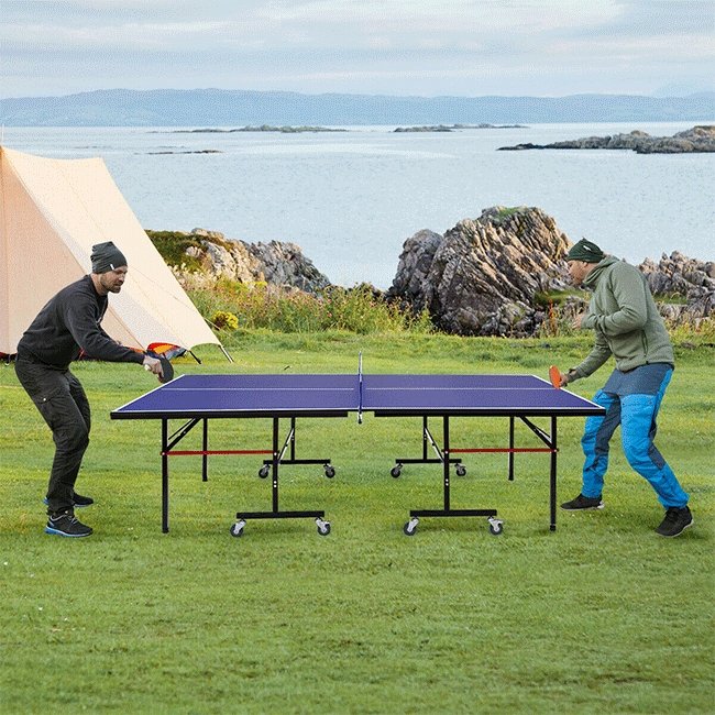 Professional Foldable Portable Modern Ping Pong Table Tennis Table, 9FT