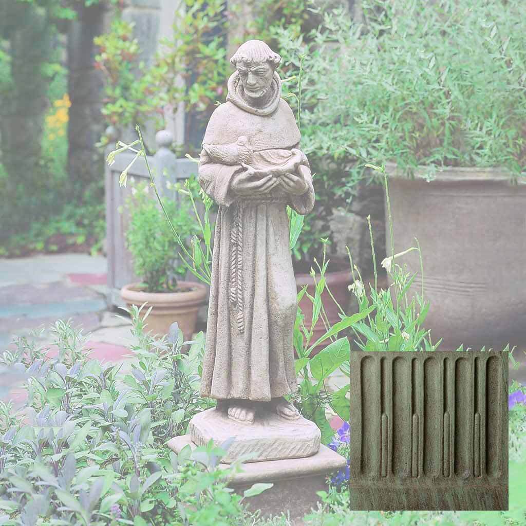 Campania St. Francis w/ Shell Garden Statue - R-024