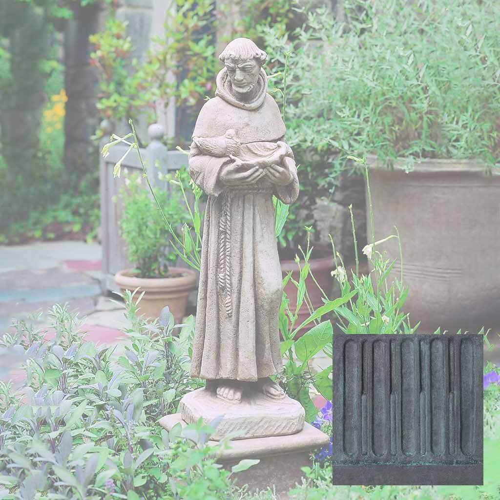 Campania St. Francis w/ Shell Garden Statue - R-024