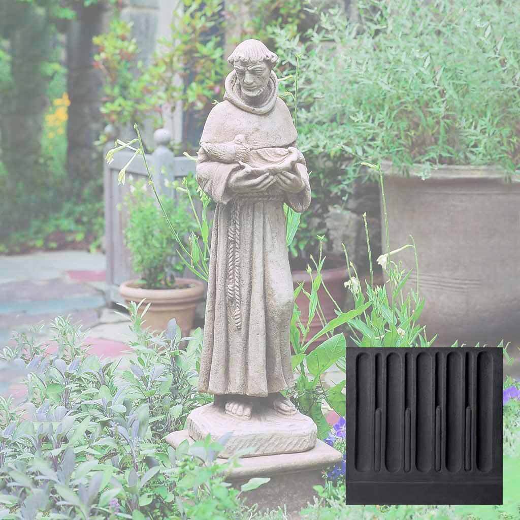 Campania St. Francis w/ Shell Garden Statue - R-024