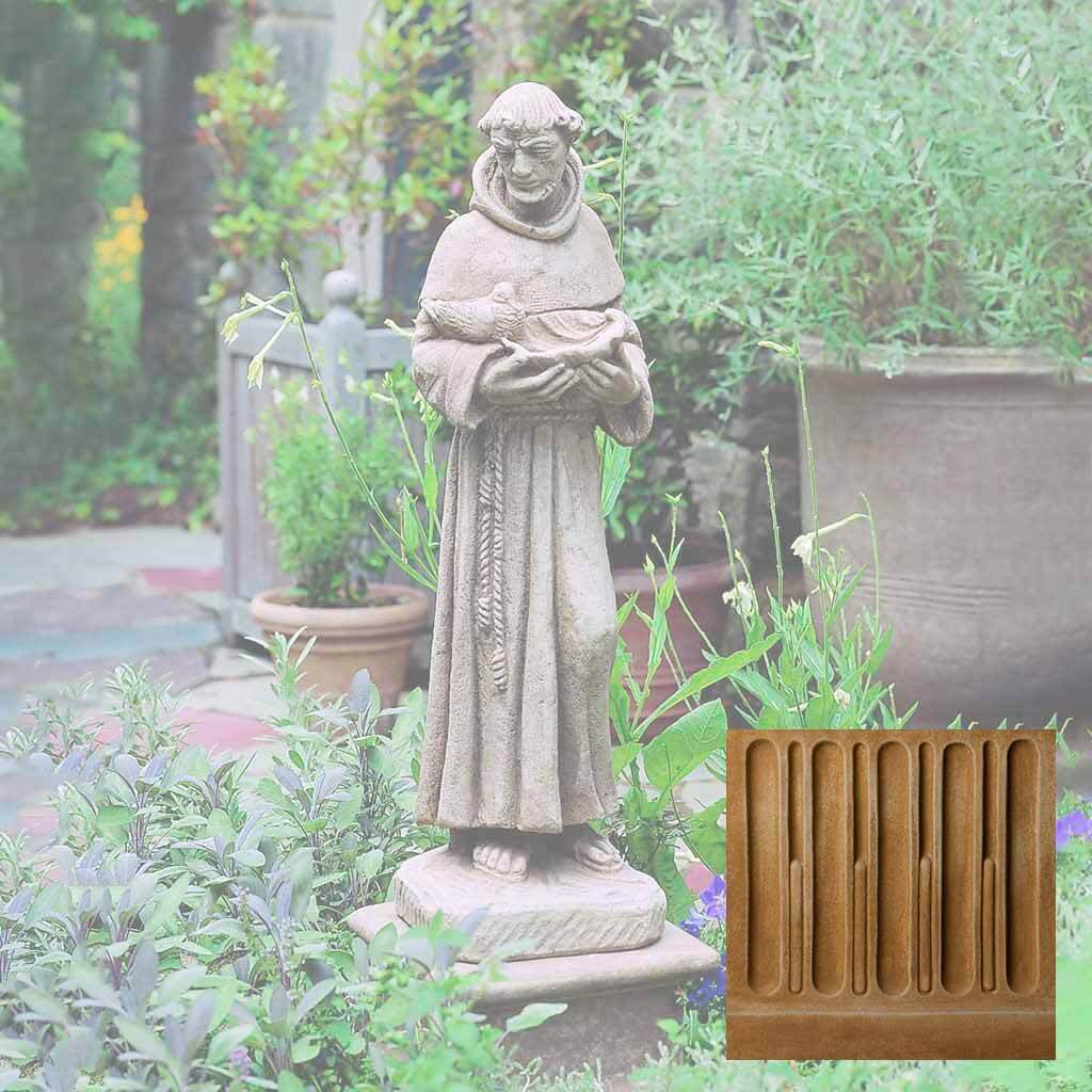 Campania St. Francis w/ Shell Garden Statue - R-024