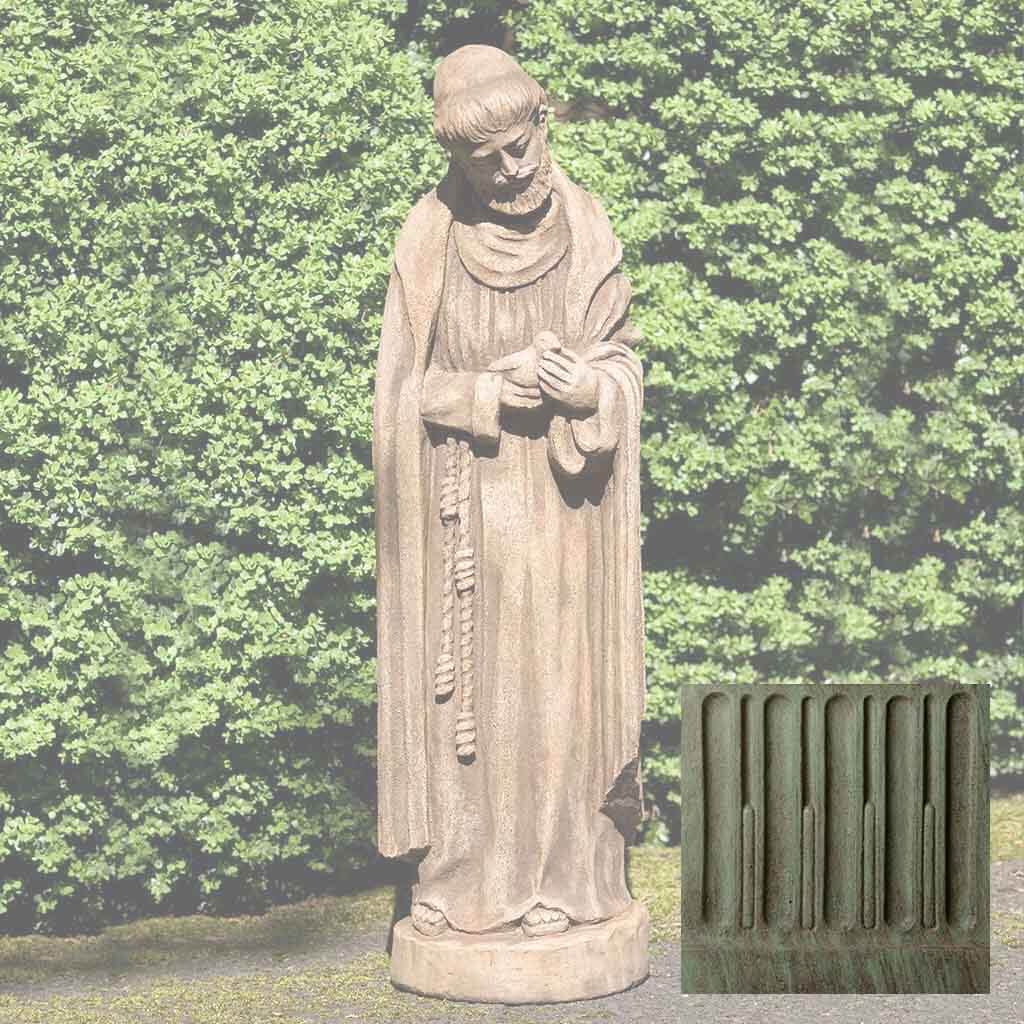 Campania St. Francis w/ Baby Bird Garden Statue - R-101