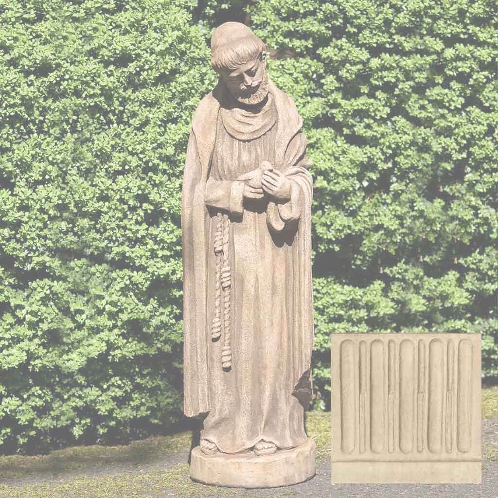 Campania St. Francis w/ Baby Bird Garden Statue - R-101