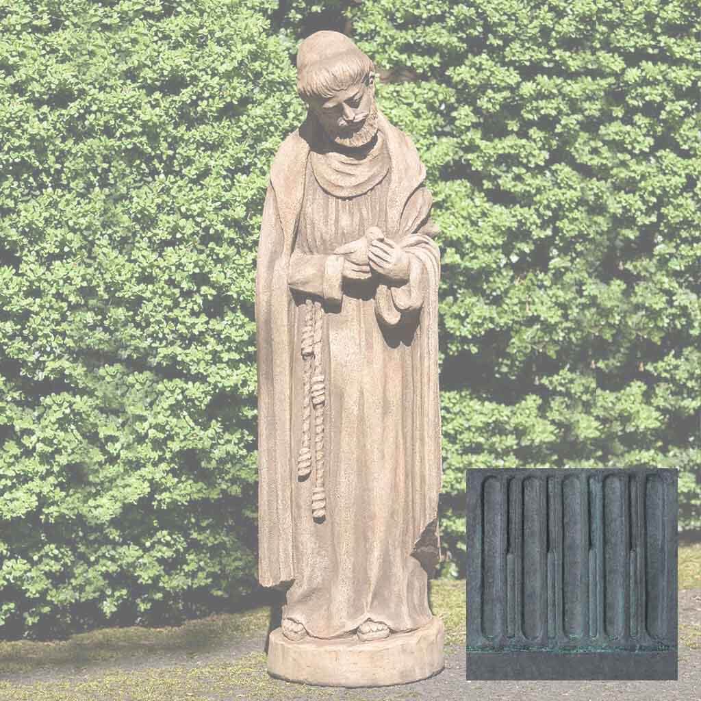 Campania St. Francis w/ Baby Bird Garden Statue - R-101