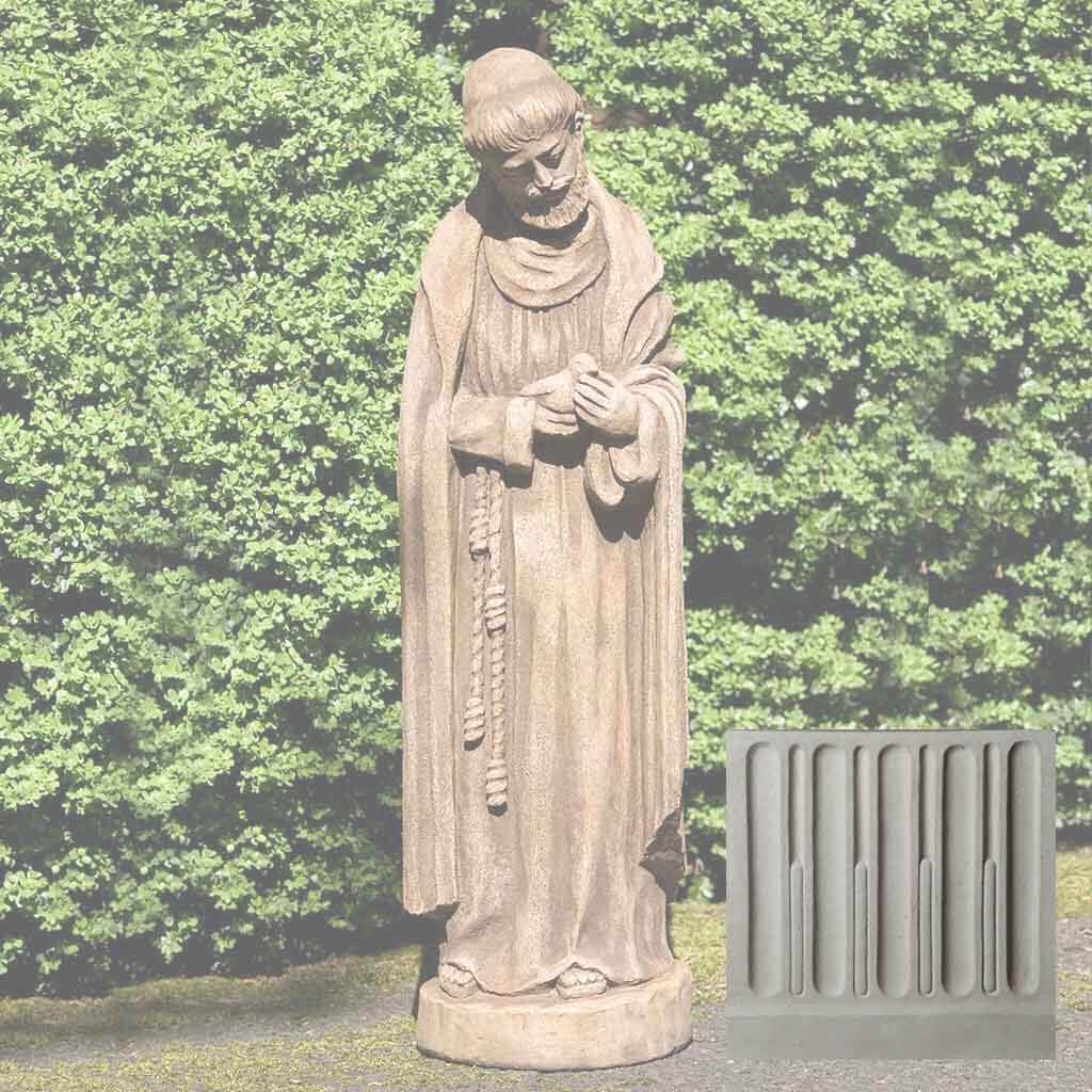 Campania St. Francis w/ Baby Bird Garden Statue - R-101