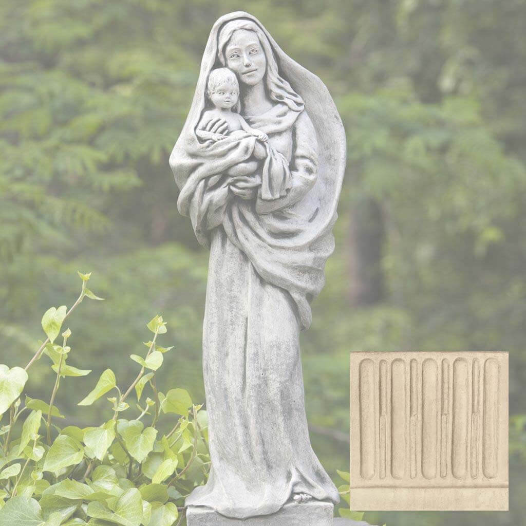 Campania Standing Madonna and Child Garden Statue - R-105