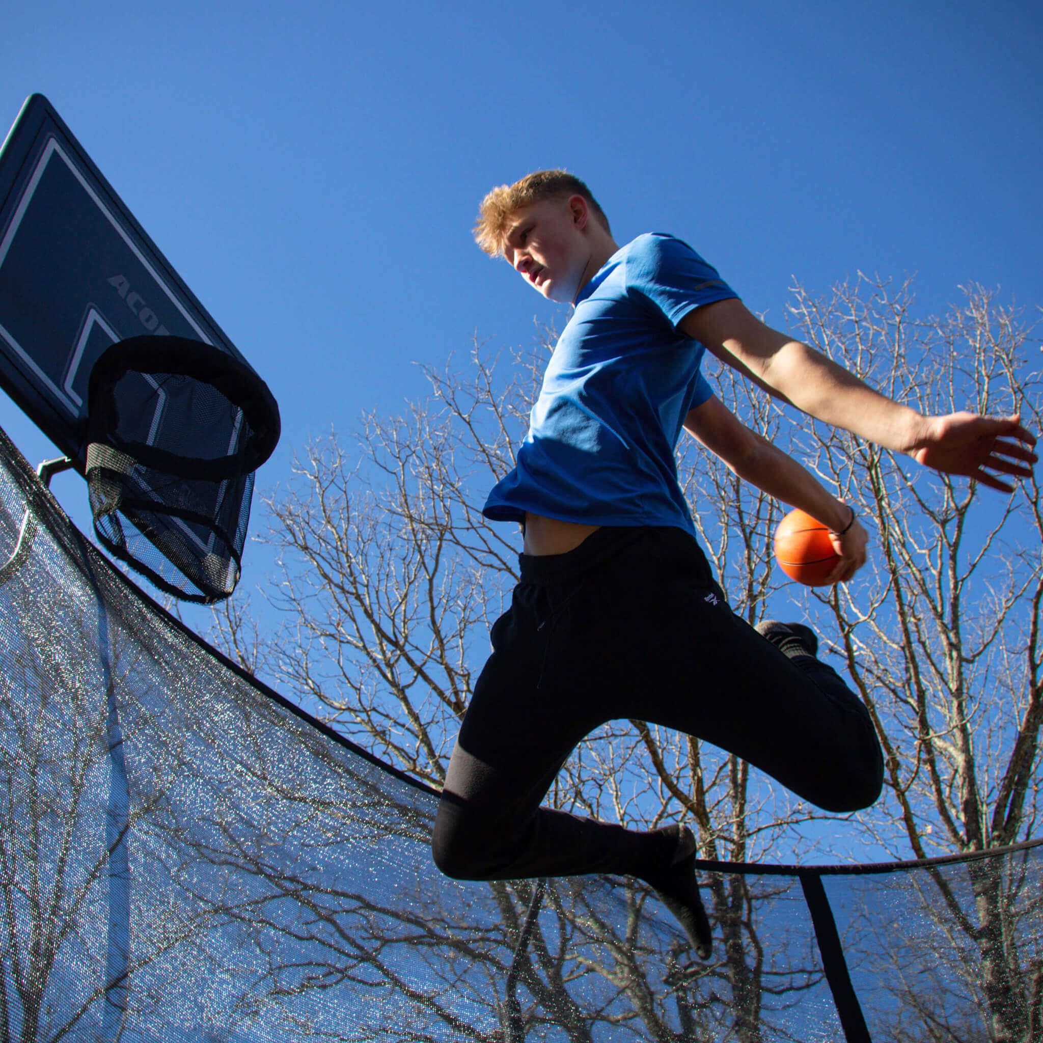 ACON Air Basketball Hoop for Round Trampolines