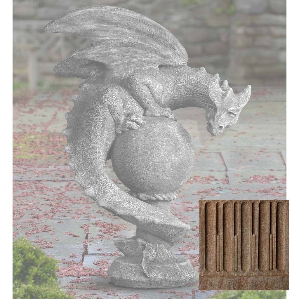 Campania Sentry Dragon Garden Statue - S-538