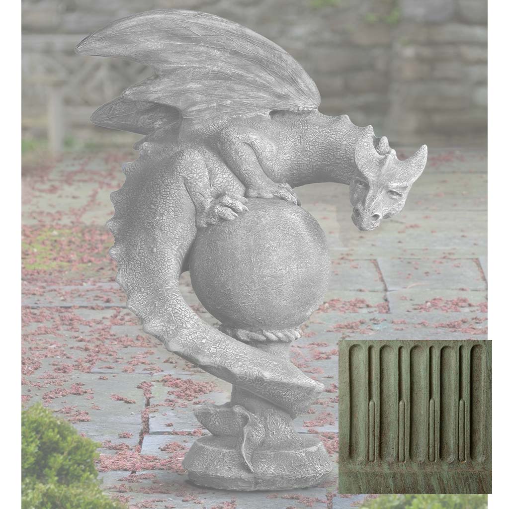 Campania Sentry Dragon Garden Statue - S-538
