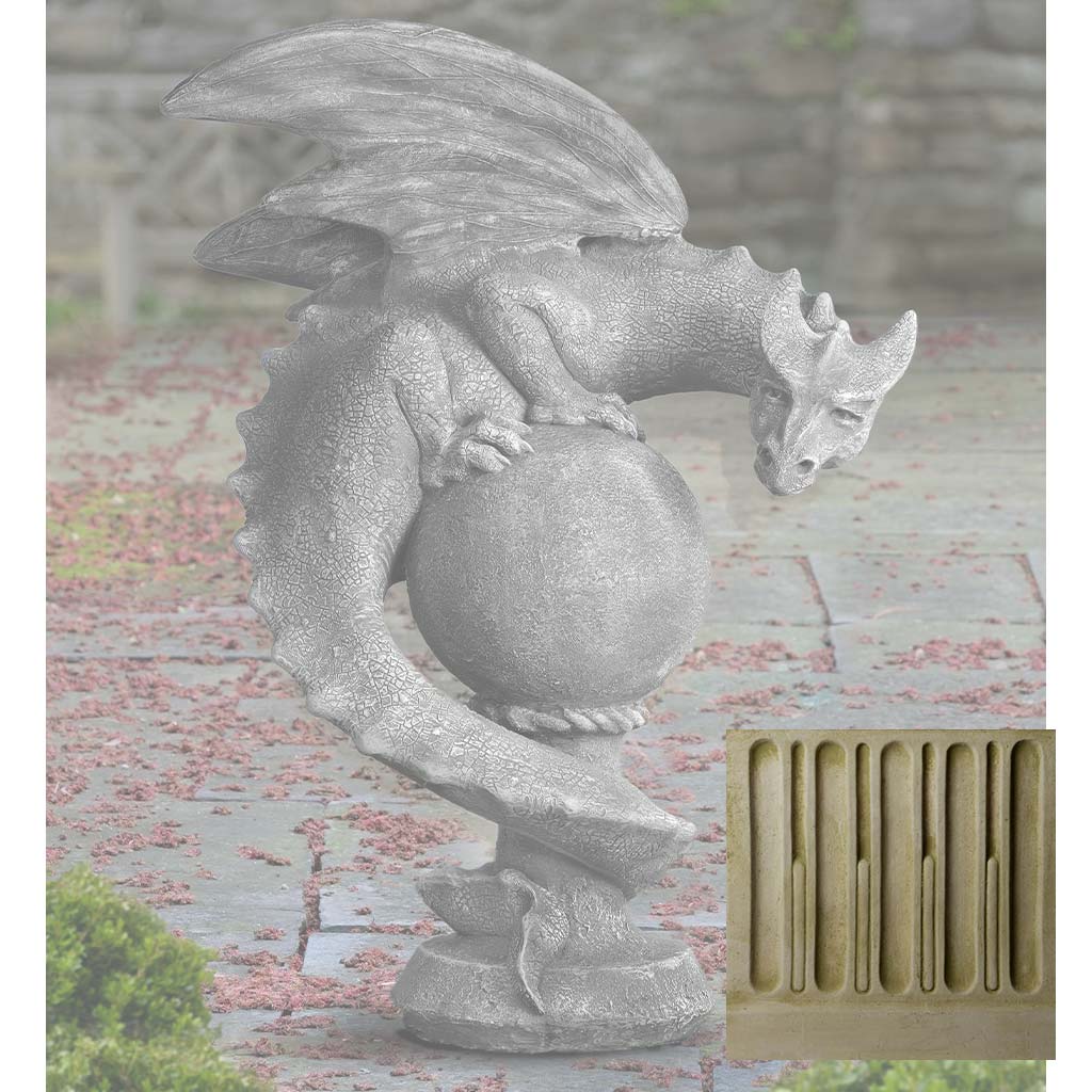 Campania Sentry Dragon Garden Statue - S-538