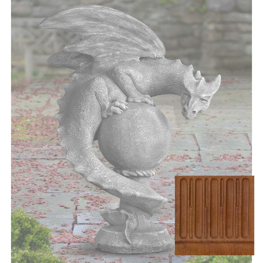 Campania Sentry Dragon Garden Statue - S-538