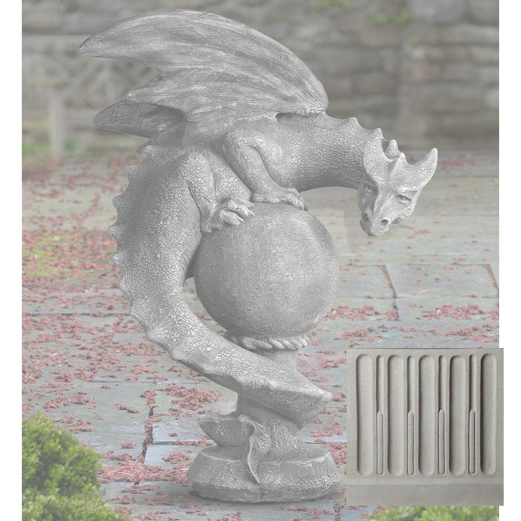 Campania Sentry Dragon Garden Statue - S-538