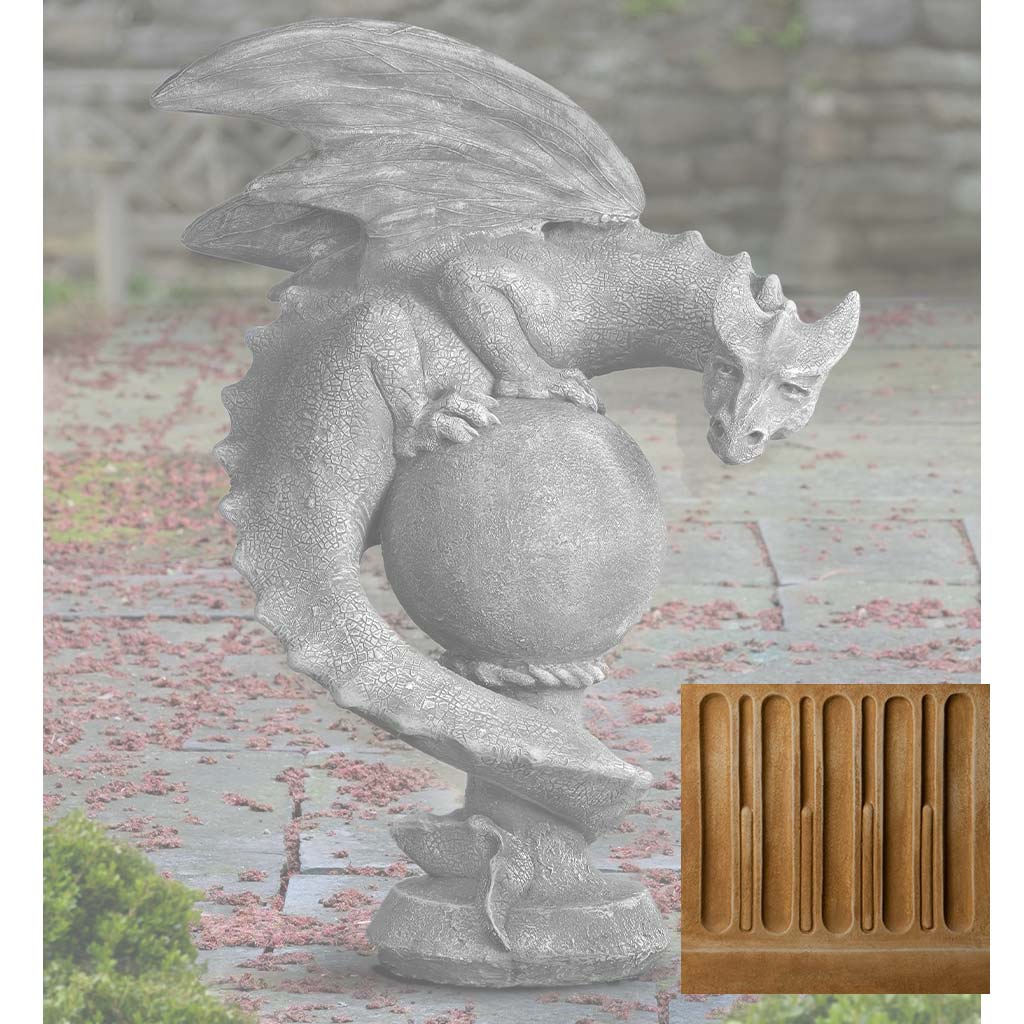Campania Sentry Dragon Garden Statue - S-538