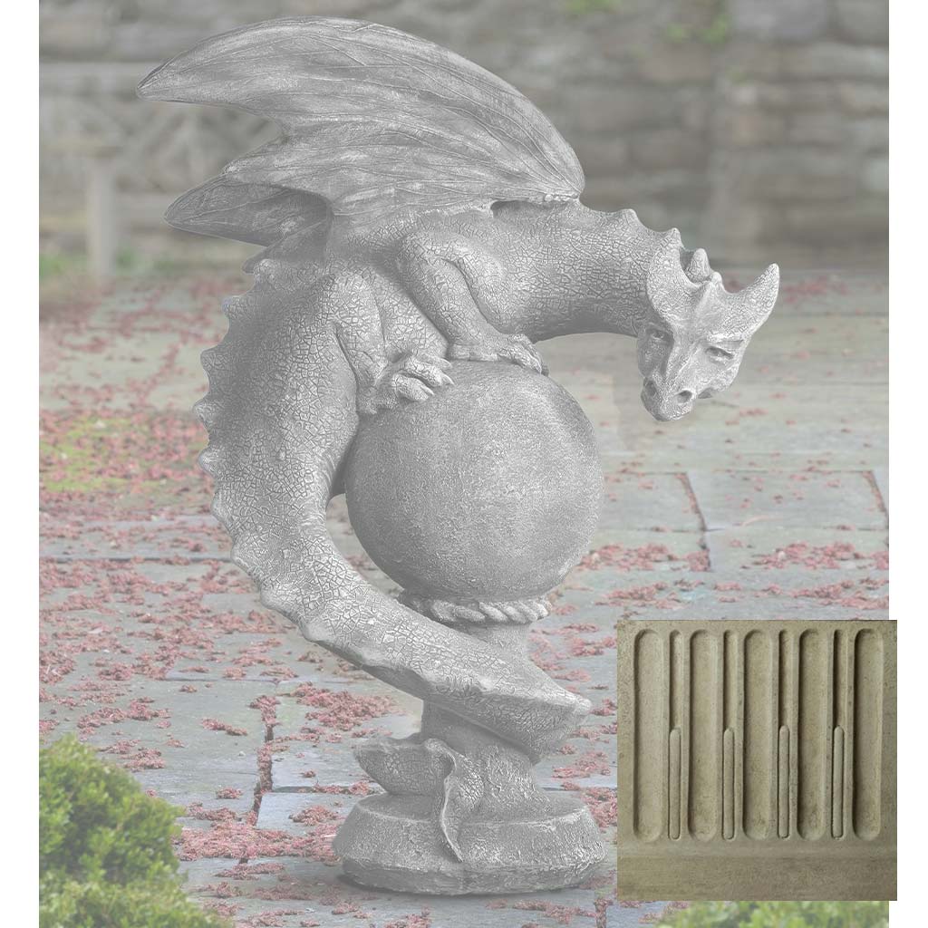 Campania Sentry Dragon Garden Statue - S-538
