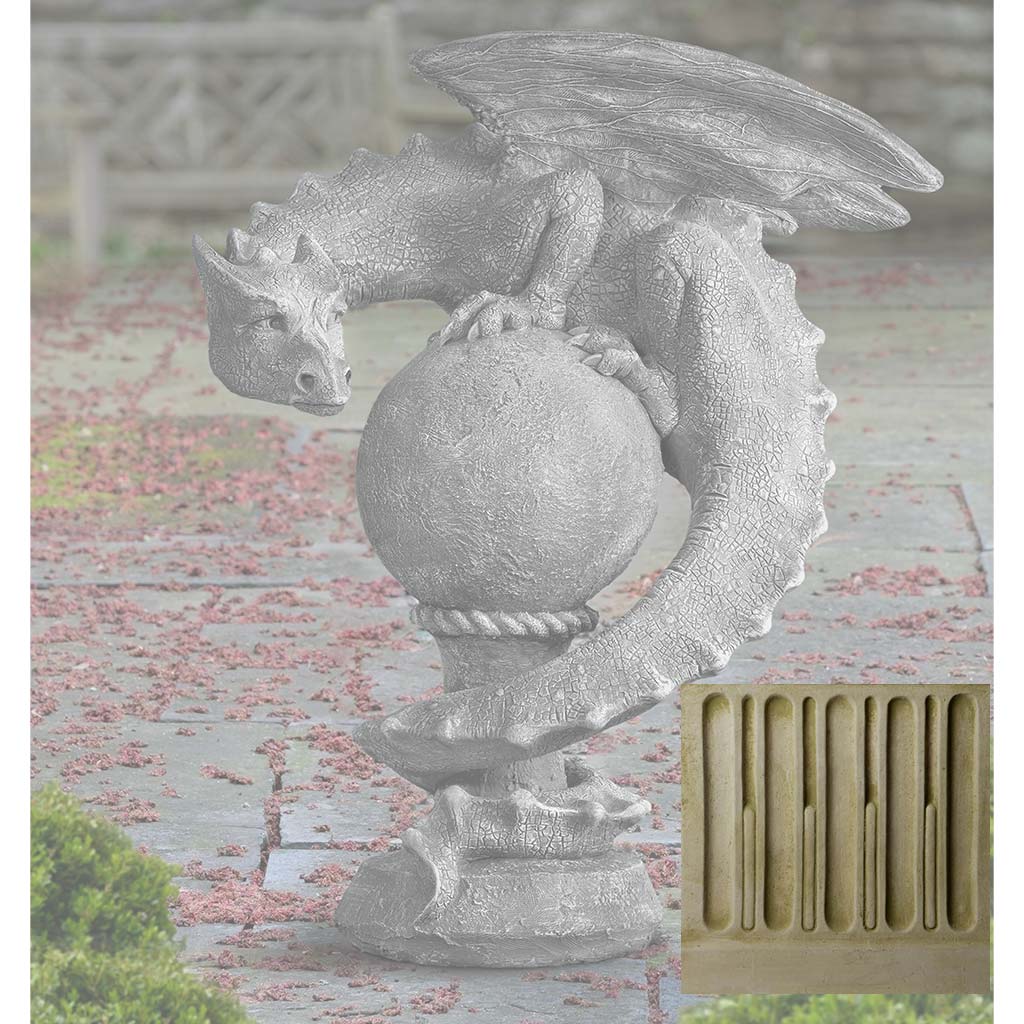 Campania Sentry Dragon Garden Statue - S-538