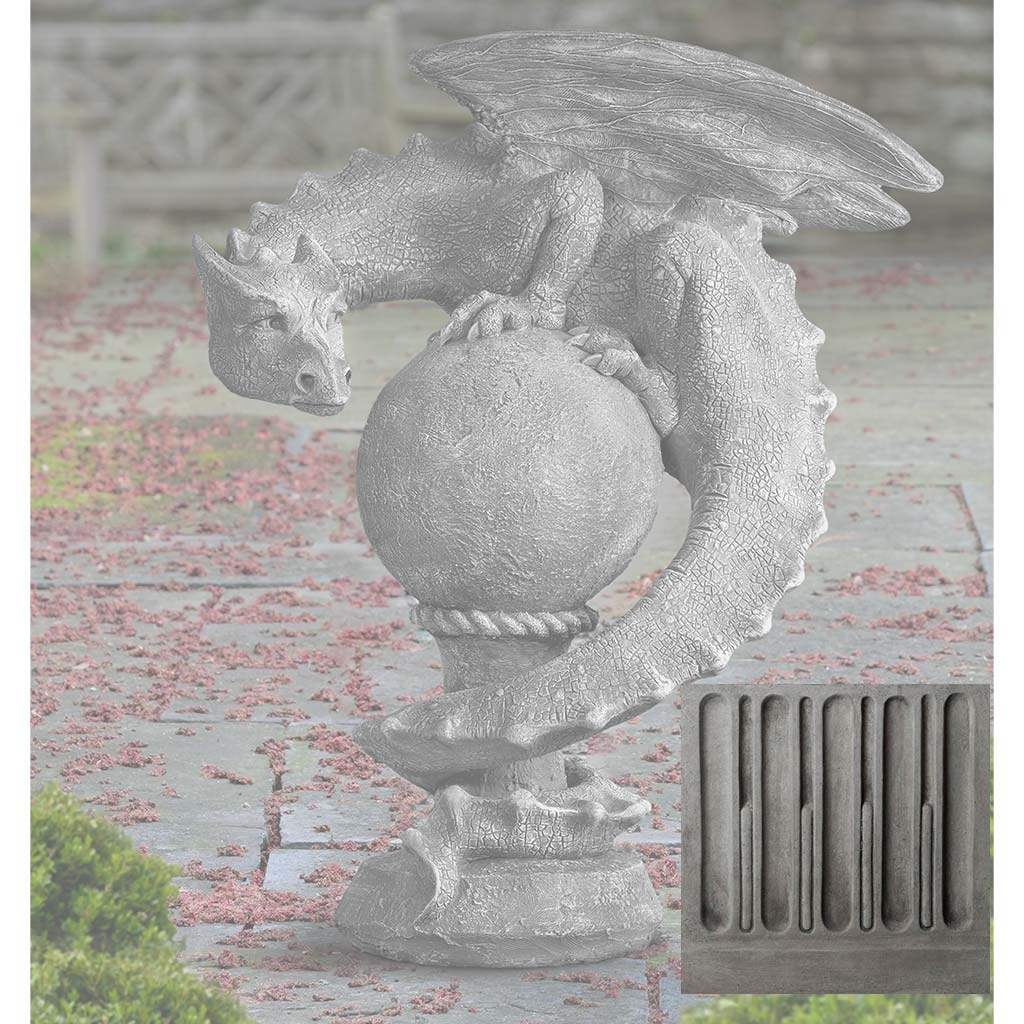 Campania Sentry Dragon Garden Statue - S-538