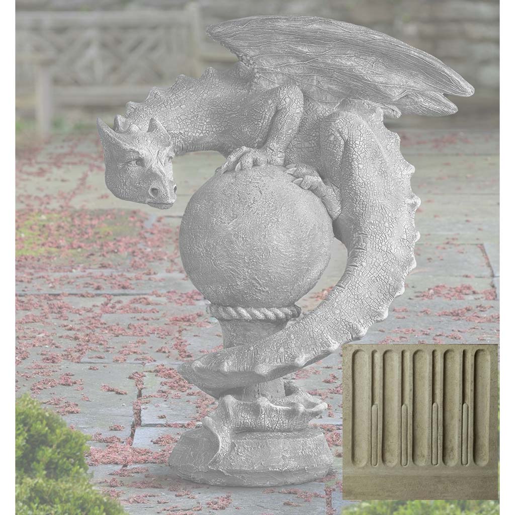 Campania Sentry Dragon Garden Statue - S-538