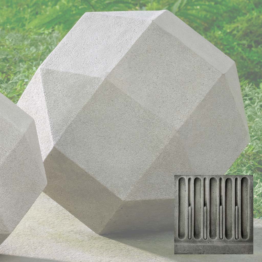 Campania Polyhedron, 12.5 Inch Garden Statue - S-544