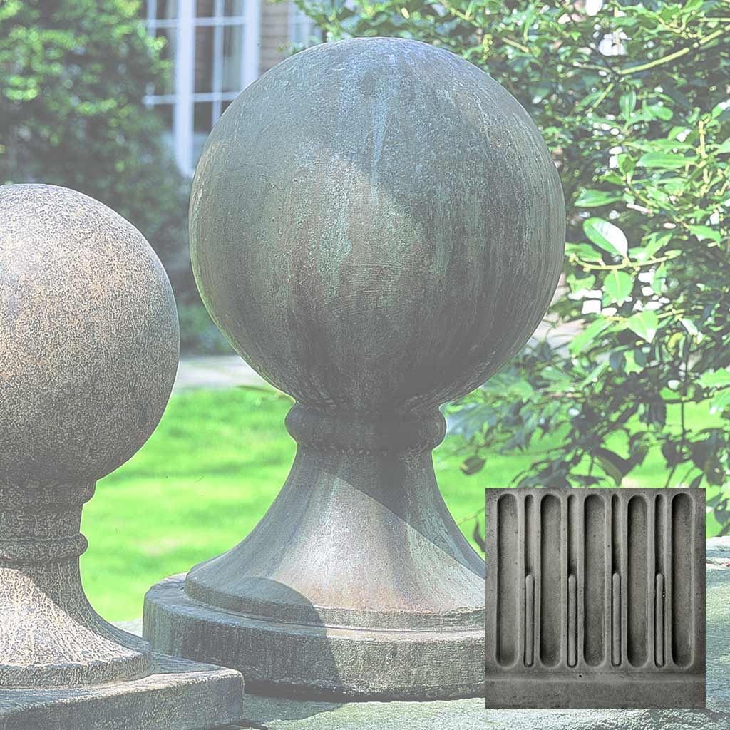Campania Sphere Round Base, Large Garden Statue - S-204