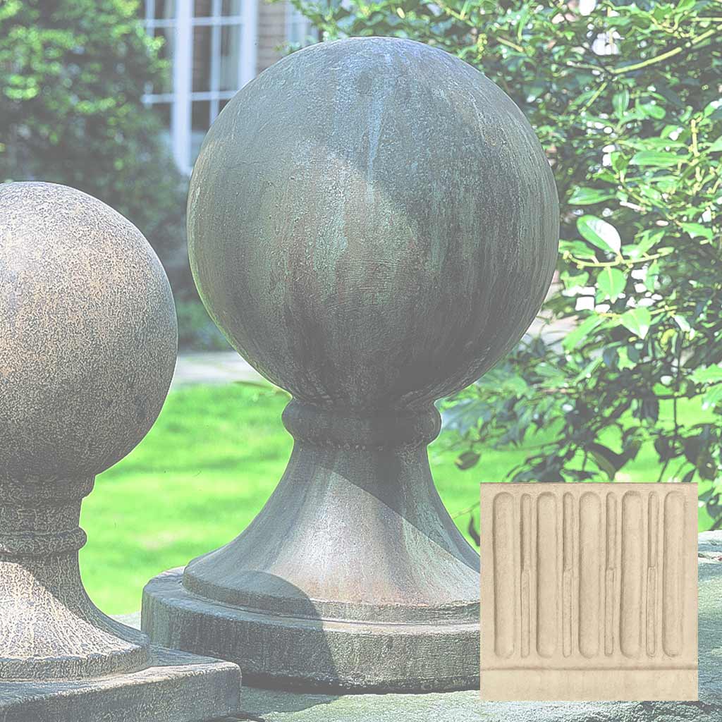 Campania Sphere Round Base, Large Garden Statue - S-204