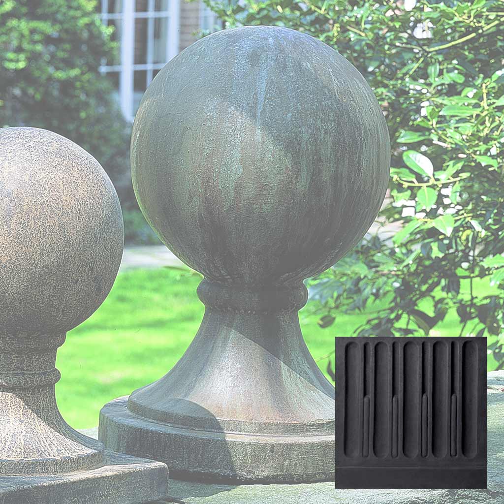 Campania Sphere Round Base, Large Garden Statue - S-204