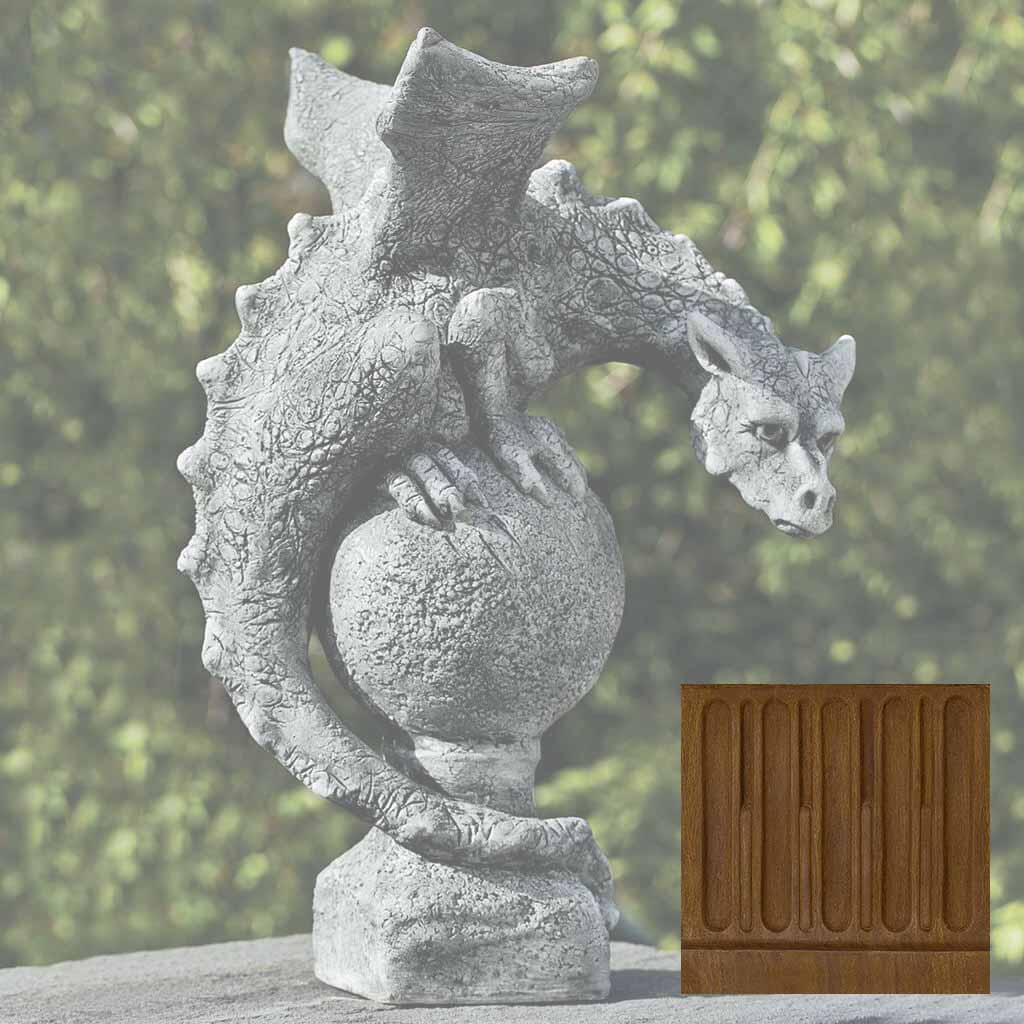 Campania Fiona Winged Dragon Garden Statue - S-462