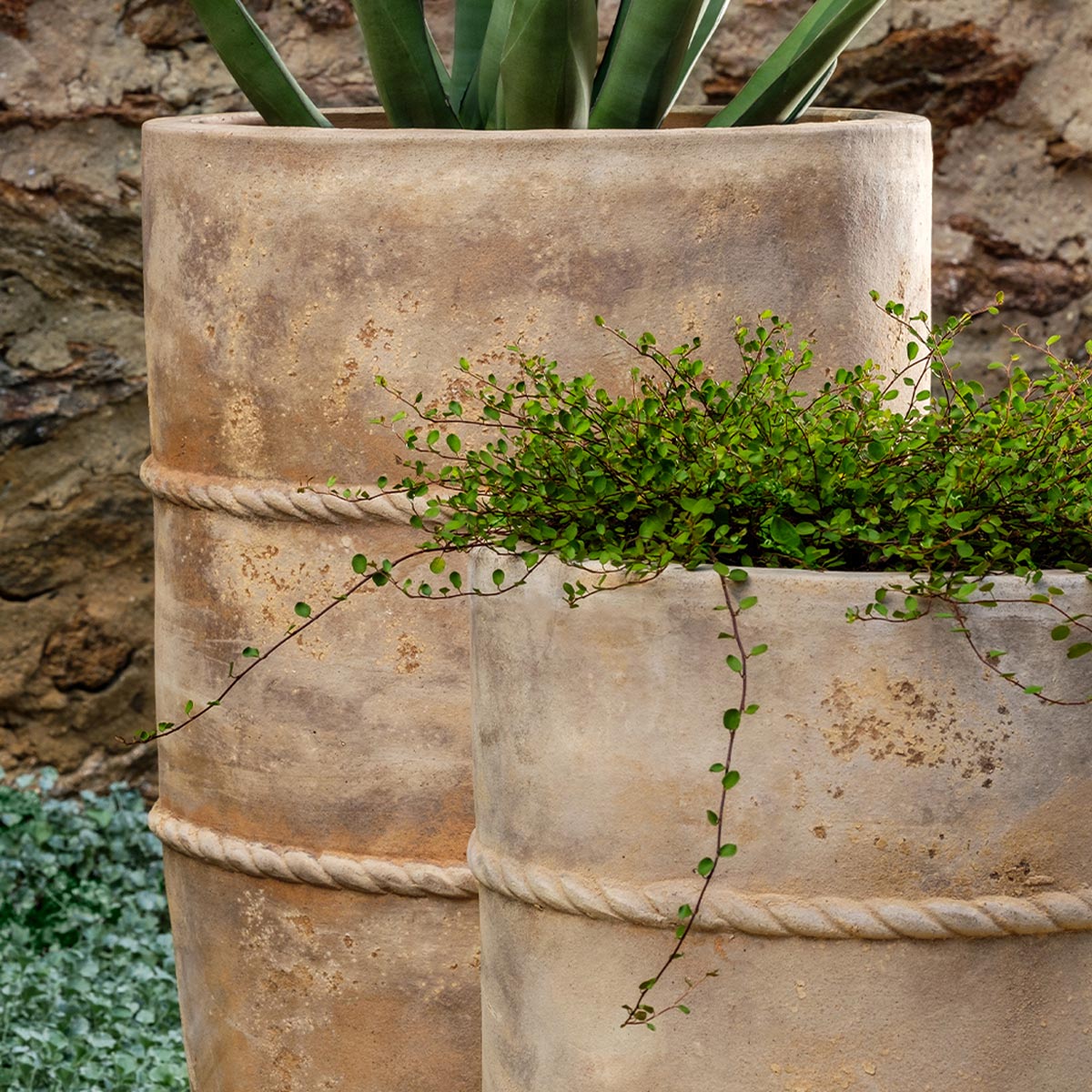 Campania Santorini Planter, Tall, Set of 3 - 6512-2403