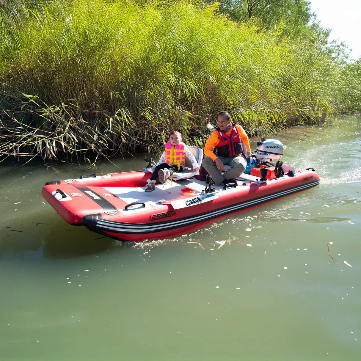 Sea Eagle Boats FastCat12™ Catamaran Inflatable Boat, 13FT (SAK29684)