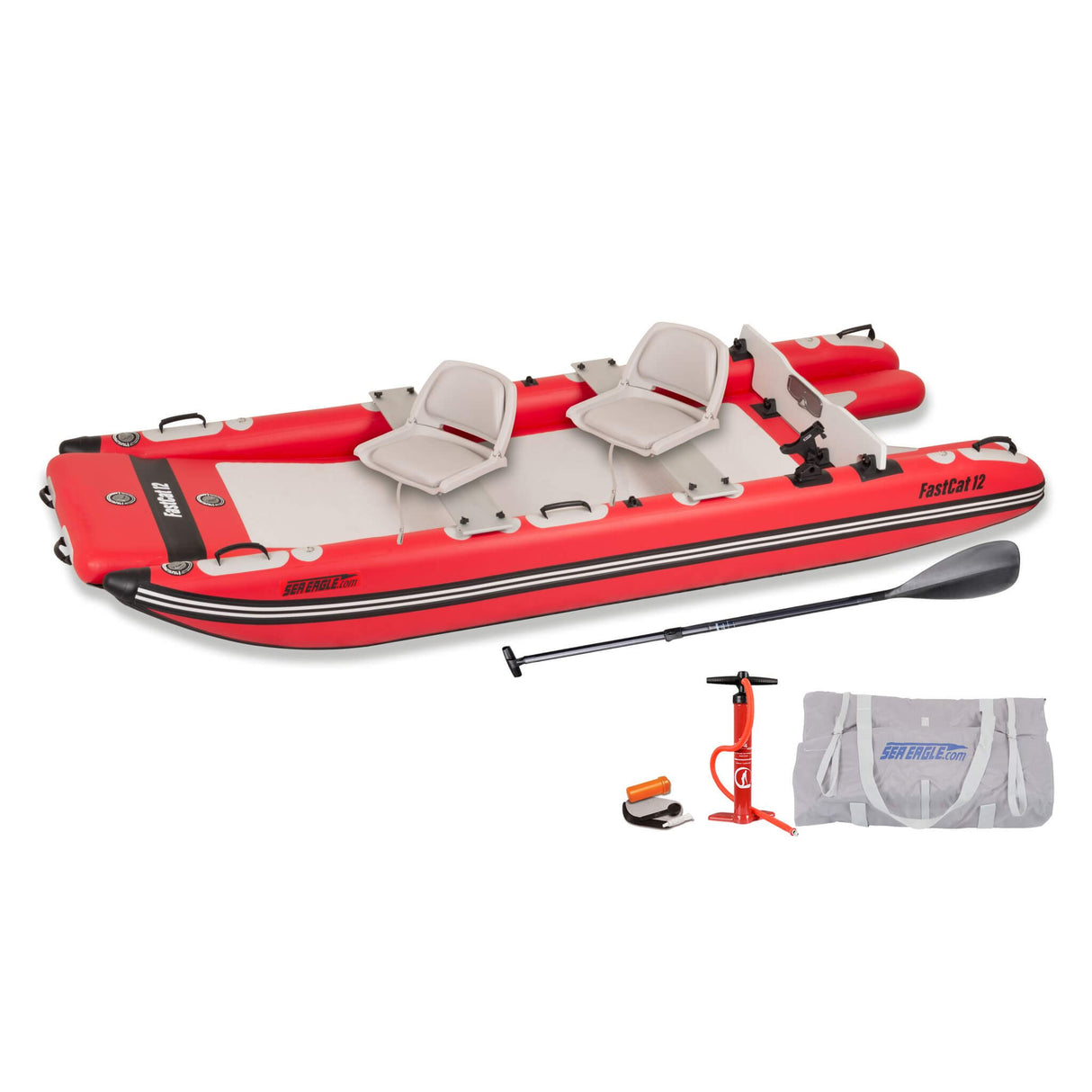 Sea Eagle Boats FastCat12™ Catamaran Inflatable Boat, 13FT (SAK29684)